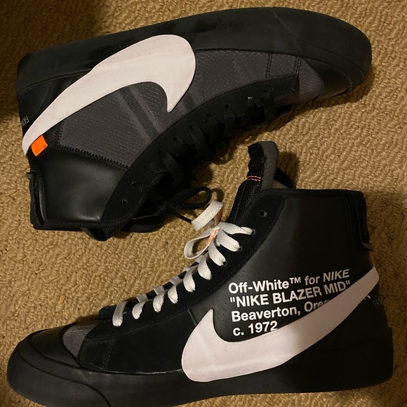 Size 10.5 Off-White Nike Blazers “Grim Reaper” - Picture 2 of 4